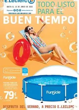 E.Leclerc FUNSICLE Piscina tubular con depuradora oferta