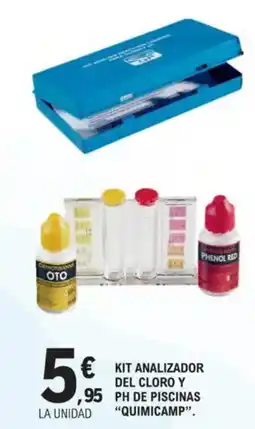 E.Leclerc QUIMICAMP Kit analizador del cloro y ph de piscinas oferta