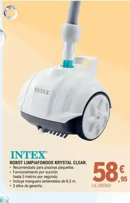 E.Leclerc INTEX Robot limpiafondos krystal clear oferta