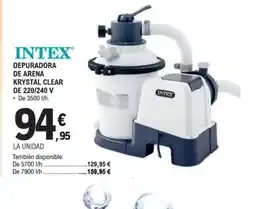 E.Leclerc INTEX Depuradora de arena krystal clear de 220/240 v oferta