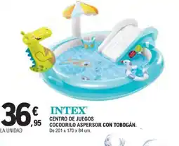 E.Leclerc INTEX Centro de juegos cocodrilo aspersor con tobogan oferta