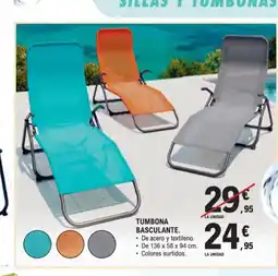 E.Leclerc Tumbona basculante oferta