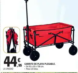 E.Leclerc Carrito de playa plegable oferta