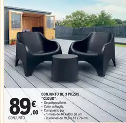 E.Leclerc Conjunto de 3 piezas cloud oferta