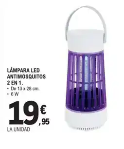 E.Leclerc Lámpara led antimosquitos oferta