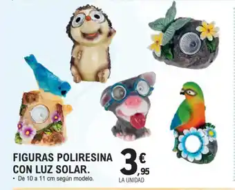 E.Leclerc Figuras poliresina con luz solar oferta