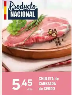 Coviran Chuleta de cabezada de cerdo oferta