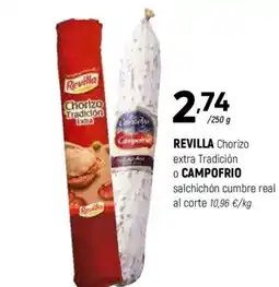 Coviran CAMPOFRIO /REVILLA Chorizo extra Tradición oferta