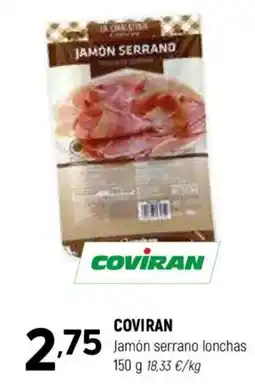 Coviran COVIRAN Jamón serrano lonchas oferta