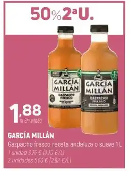 Coviran GARCÍA MILLÁN Gazpacho fresco receta andaluza o suave oferta