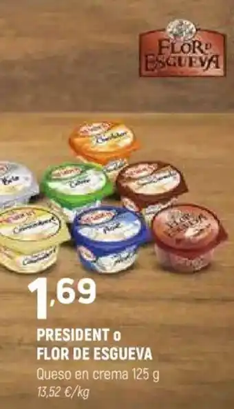 Coviran PRESIDENT O FLOR DE ESGUEVA Queso en crema oferta