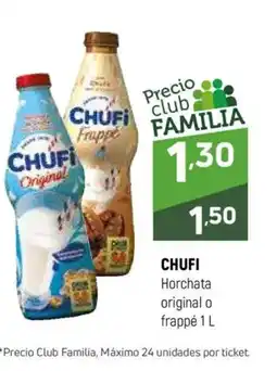 Coviran CHUFI Horchata original o frappé oferta