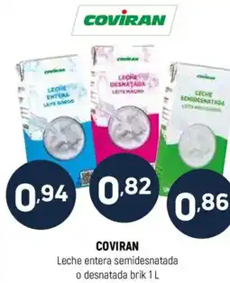 Coviran COVİRAN Leche entera semidesnatada o desnatada oferta