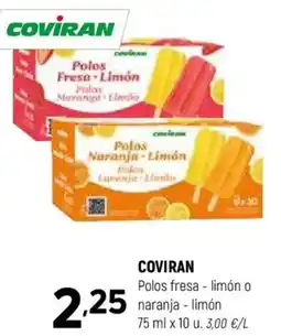 Coviran COVIRAN Polos fresa - limón o naranja - limón oferta