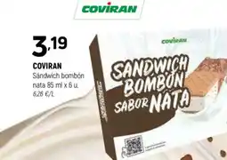 Coviran COVIRAN Sándwich bombón nata oferta