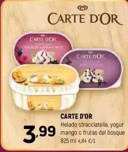 Coviran CARTE D'OR Helado stracciatella, yogur mango o frutas del bosque oferta