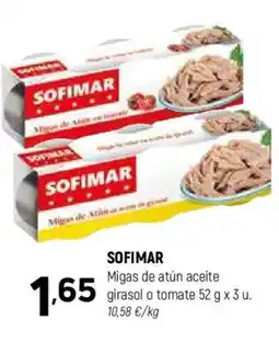 Coviran SOFIMAR Migas de atún aceite girasol o tomate oferta