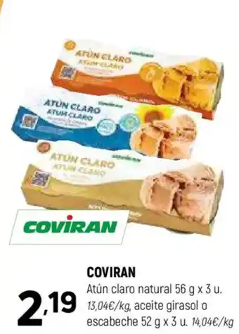 Coviran COVIRAN Atún claro natural oferta
