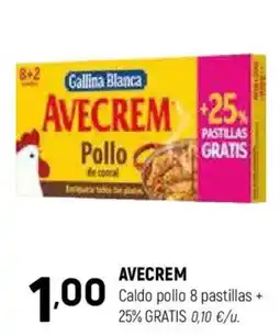 Coviran AVECREM Caldo pollo 8 pastillas oferta