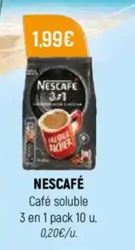 Coviran NESCAFÉ Café soluble 3 en 1 pack 10 u. oferta