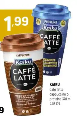 Coviran KAIKU Café latte cappuccino o proteina oferta