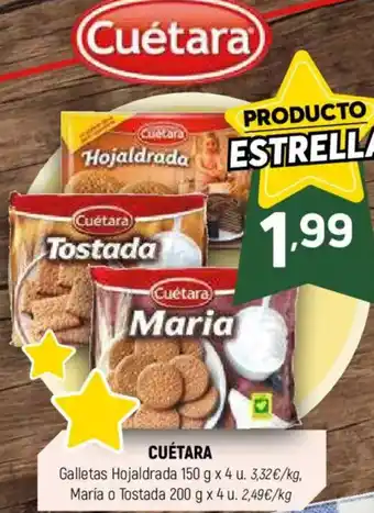 Coviran CUÉTARA Galletas Hojaldrada oferta