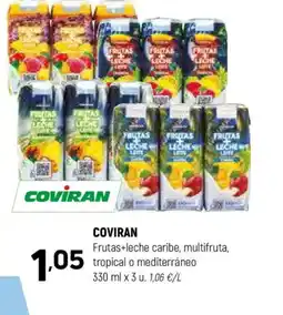 Coviran COVIRAN Frutas+leche caribe, multifruta, tropical o mediterráneo oferta