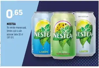 Coviran NESTEA Té verde-maracuyá, limón con o sin azúcar oferta