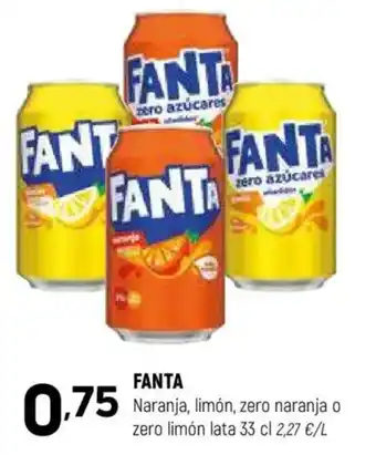 Coviran FANTA Naranja, limón, zero naranja o zero limón oferta