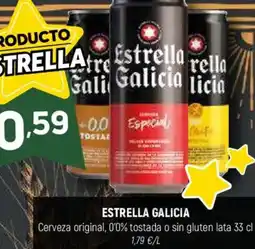 Coviran ESTRELLA GALICIA Cerveza original, 0'0% tostada o sin gluten oferta