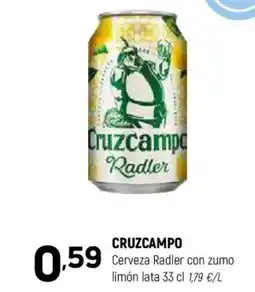 Coviran CRUZCAMPO Cerveza Radler con zumo limón oferta