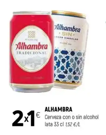 Coviran ALHAMBRA Cerveza con o sin alcohol oferta