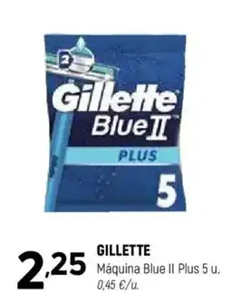 Coviran GILLETTE Máquina Blue II Plus 5 u oferta