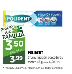 Coviran POLIDENT Crema fijación dentaduras menta oferta