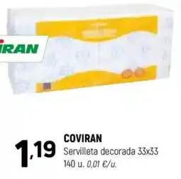 Coviran COVIRAN Servilleta decorada 33x33 oferta
