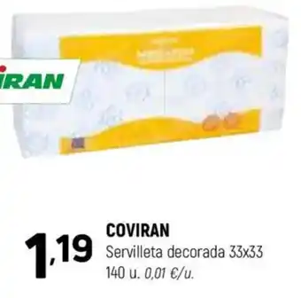 Coviran COVIRAN Servilleta decorada 33x33 oferta
