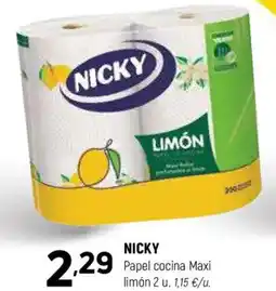 Coviran NICKY Papel cocina Maxi limón 2 u oferta