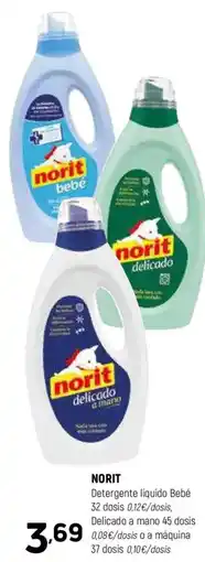 Coviran NORIT Detergente líquido Bebé oferta