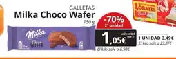 Maskom Supermercados MILKA CHOCO WAFER Galletas oferta
