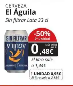Maskom Supermercados EL AGUILA Cerveza oferta