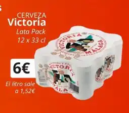 Maskom Supermercados VICTORIA Cerveza oferta