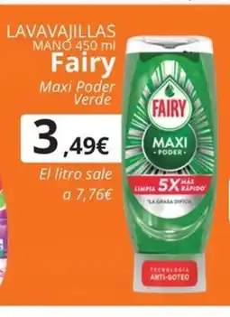 Maskom Supermercados FAIRY Lavavajillas mano oferta