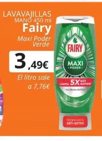 Maskom Supermercados FAIRY Lavavajillas mano oferta