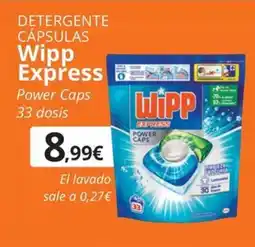 Maskom Supermercados WIPP EXPRESS Detergente cápsulas oferta