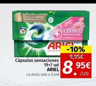 Maskom Supermercados ARIEL Càpsulas sensaciones oferta
