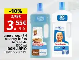 Maskom Supermercados DON LIMPIO Limpiahogar PH neutro y baños oferta