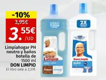 Maskom Supermercados DON LIMPIO Limpiahogar PH neutro y baños oferta