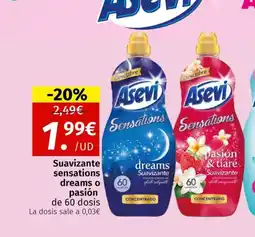 Maskom Supermercados Suavizante sensations dreams o pasión oferta