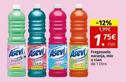 Maskom Supermercados Fregasuelos naranja mio o cian oferta
