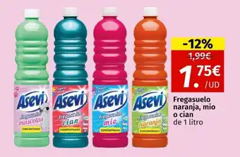 Maskom Supermercados Fregasuelos naranja mio o cian oferta